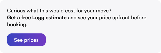 Call-to-action to get a free Lugg estimate and view upfront moving prices.