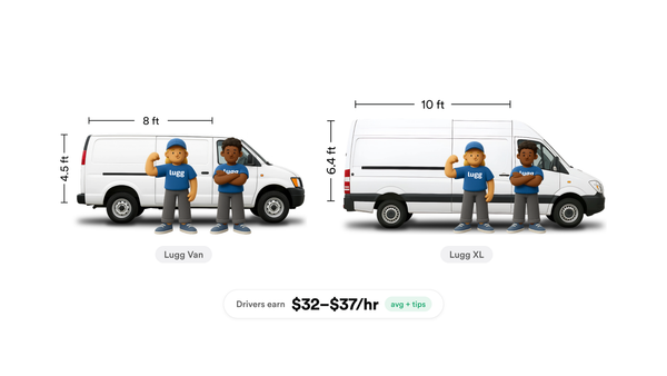 What cargo vans qualify to drive for Lugg?