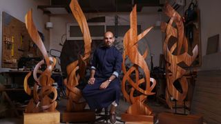 Ali AlHamoud (Alif): Sculpting Arabic Letters in Wood and Granite