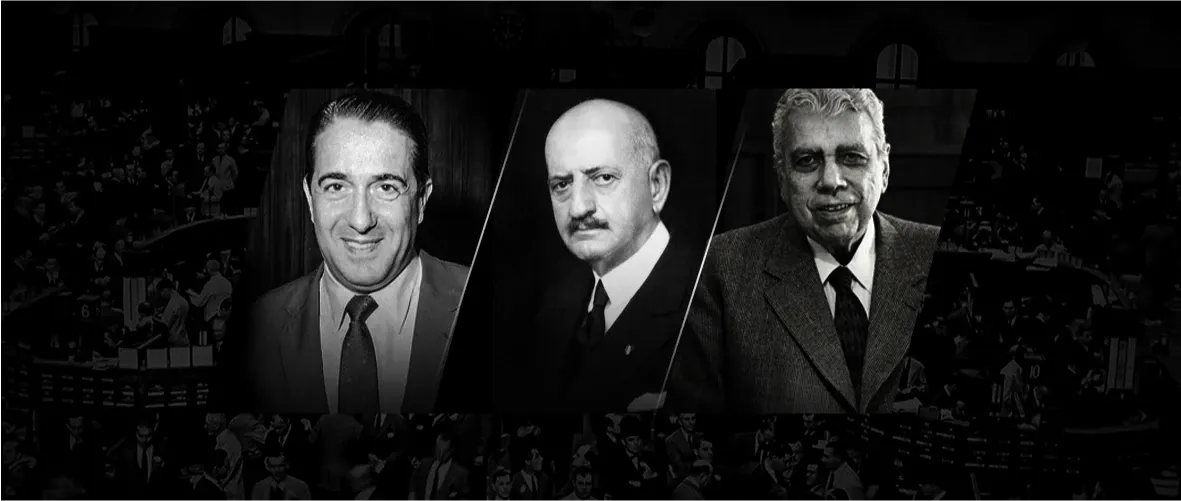 Walther Moreira Salles, Francisco Matarazzo e Antônio Ermírio de Moraes