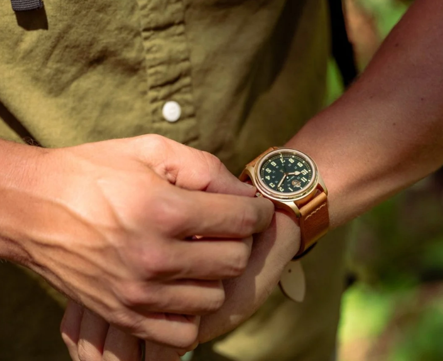 The Vero Smokey Bear Watch is a Patina Monster