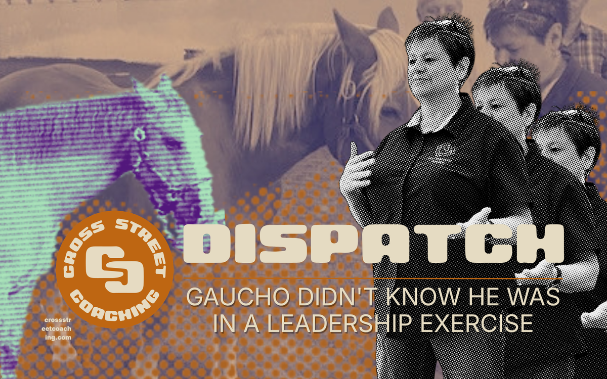Gaucho didn't know he was in a leadership exercise