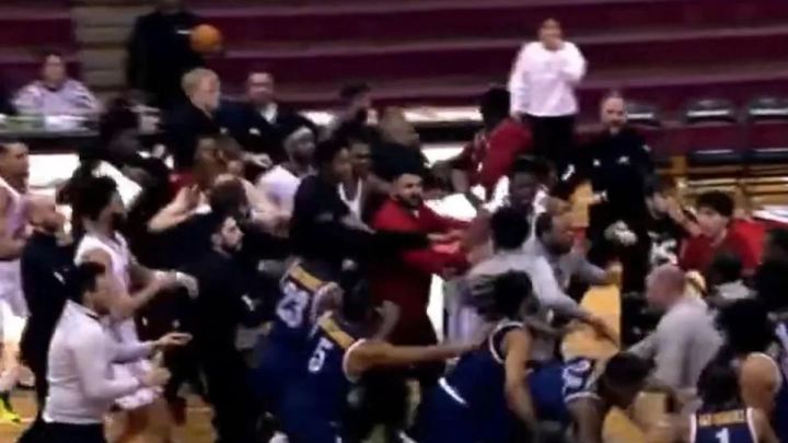 Brawl Breaks Out After College Basketball Game In Texas