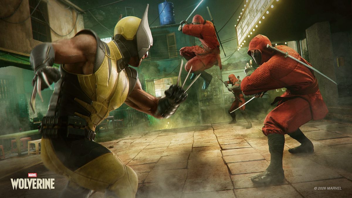 Wolverine fights ninjas in the game Marvel's Wolverine