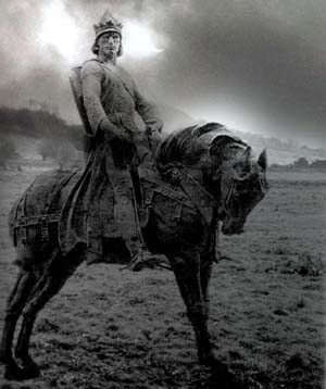 Photo montage image of Edward I by Hamo Thornycroft