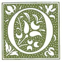 Photo image of illustration of a decorative capital letter O