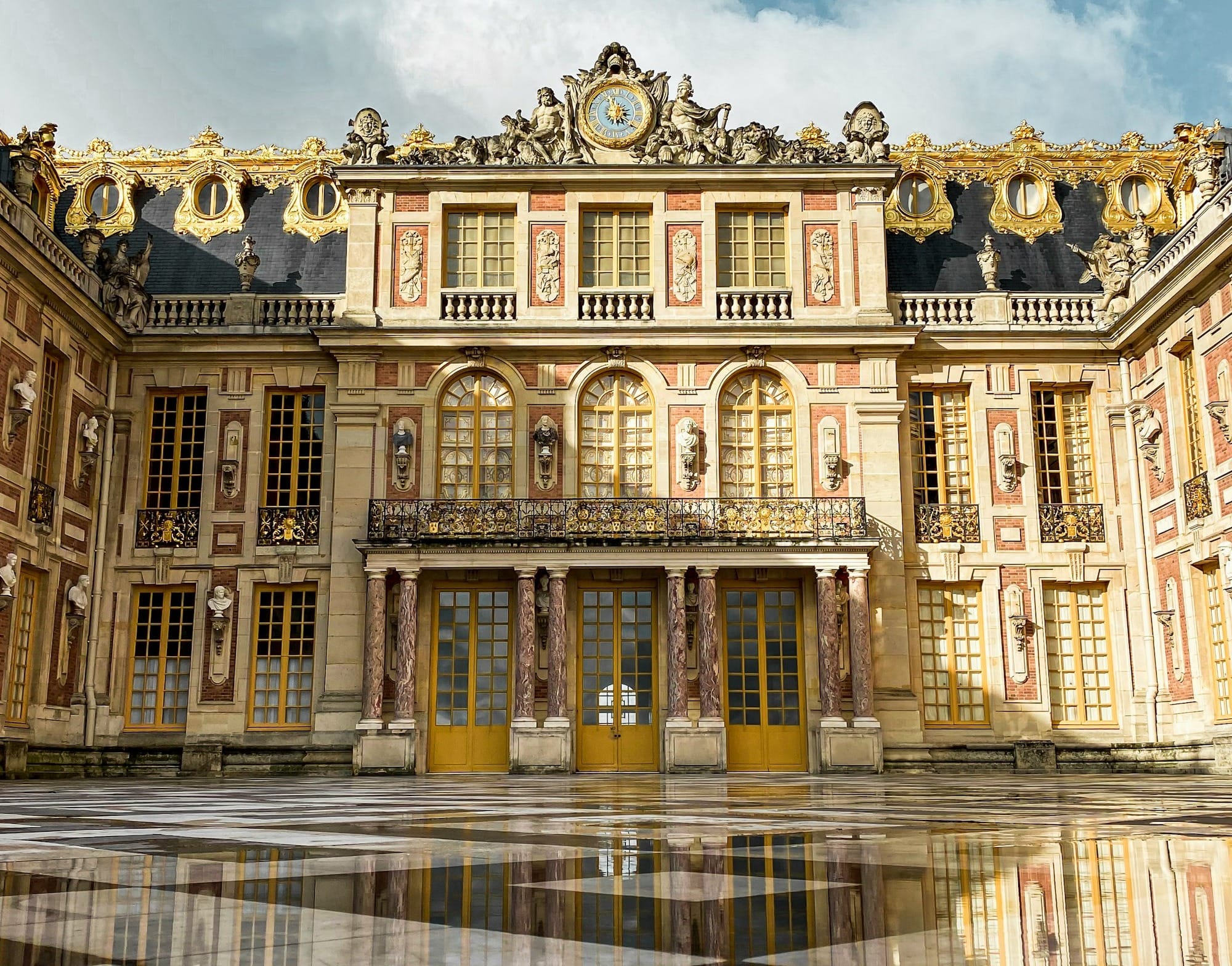 a large building with a lot of windows and doors