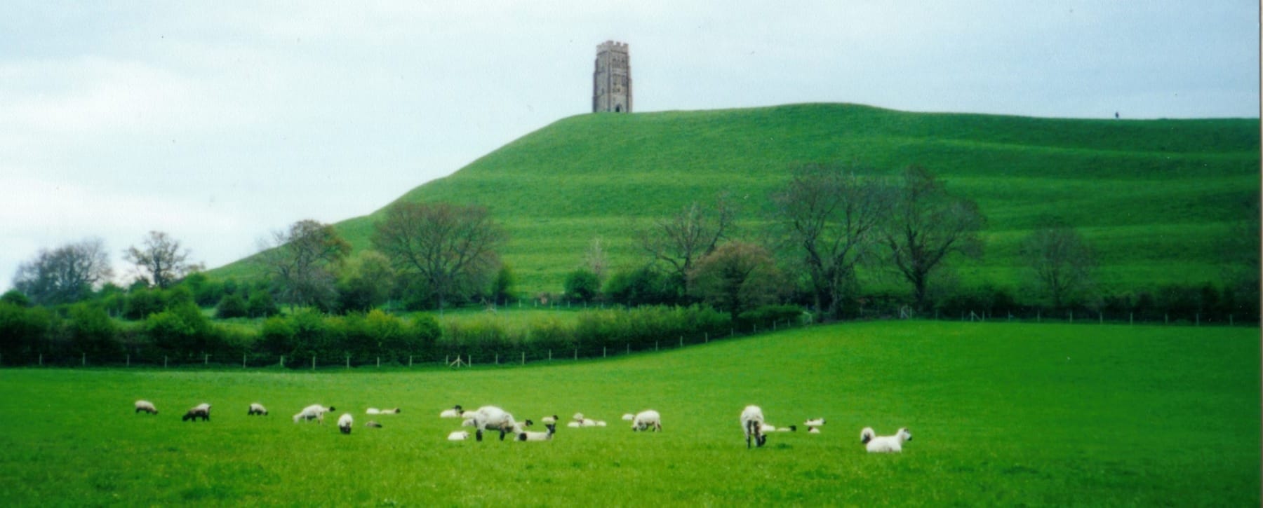 Photo image of Glastonbury Tor terraces