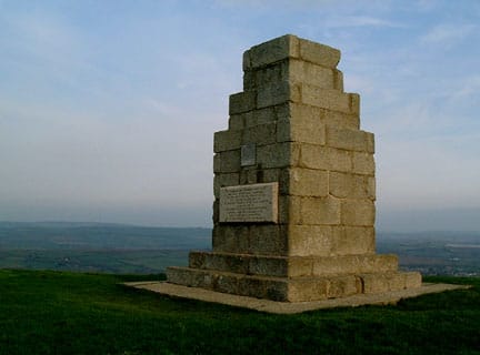 Photo image of the Worsley Monument, erected 1774 by Sir Richard. Appuldurcombe Estate