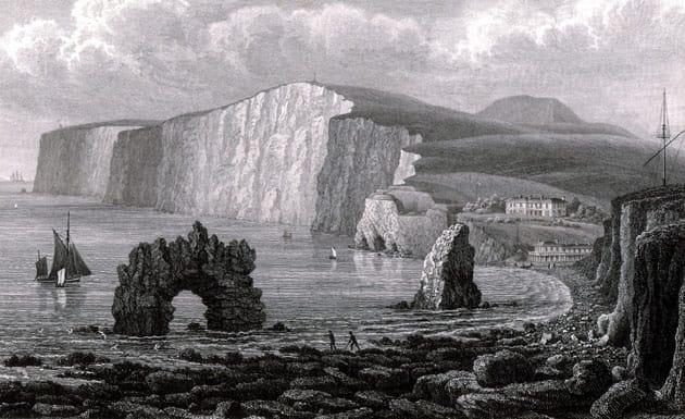 Illustration of Freshwater Bay circa 1850 by Brannon