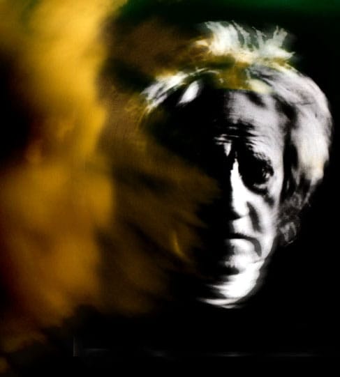 Photo image of Sir John Herschel by Julia Margaret Cameron