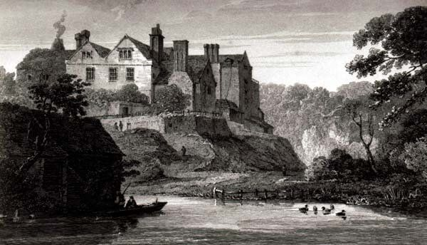 The only picture of Knighton Gorges House, circa 1850.