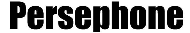 Text title Persephone