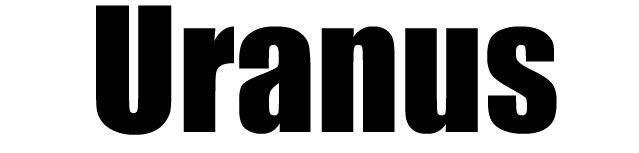Text title Uranus