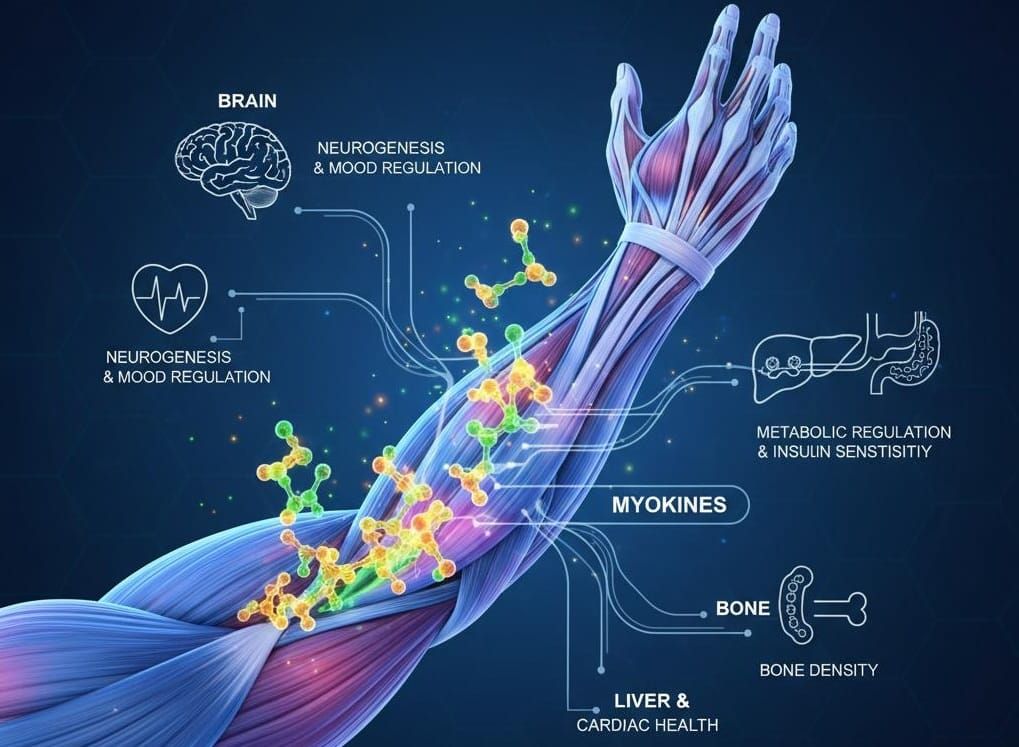 Myokines et exercice physique : comment les muscles parlent au reste du corps