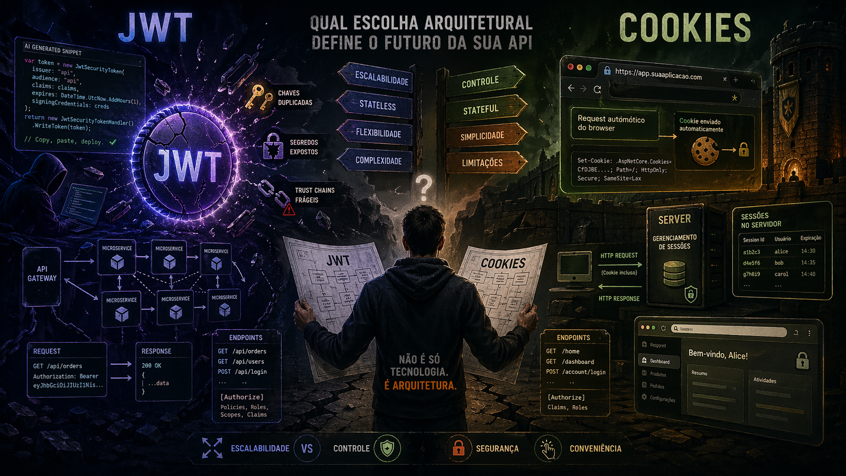 JWT ou Cookies no ASP.NET Core? Depende