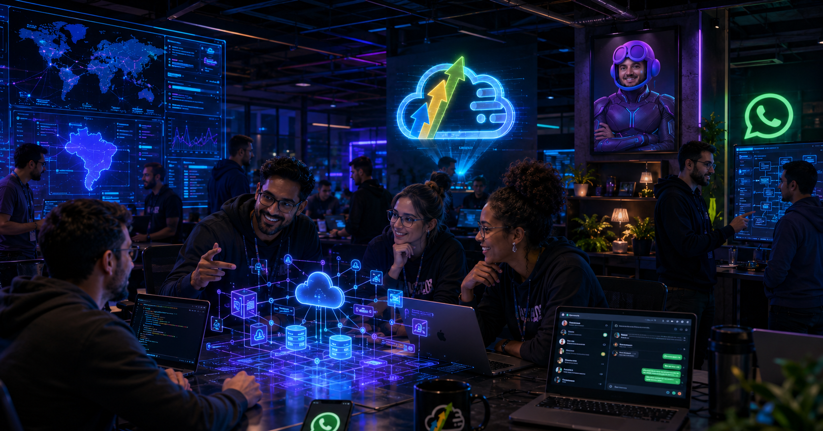 Tem um grupo no WhatsApp onde MVPs, malucos e profissionais de tecnologia se encontram todo dia