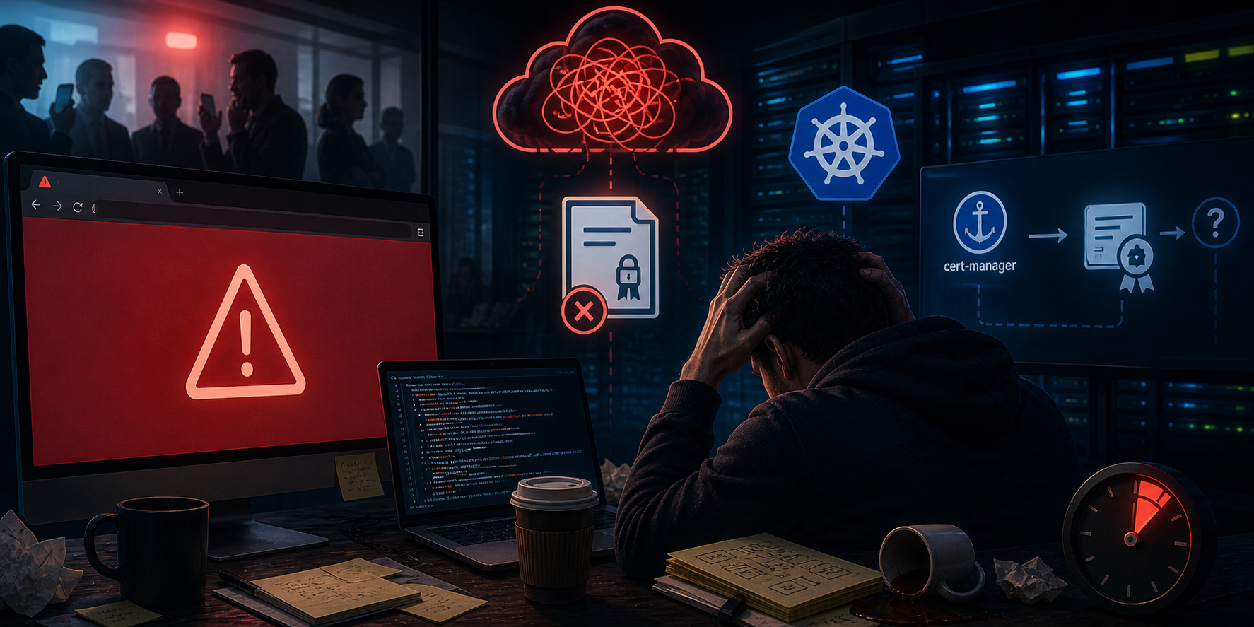 O cert-manager não era o problema, e a gente demorou pra aceitar