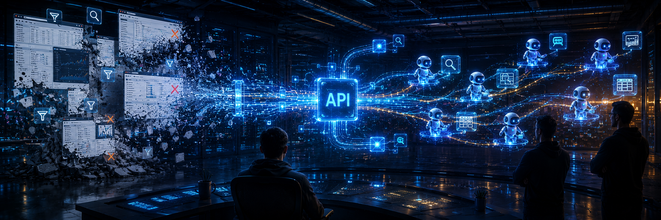 Pare de Construir Admin Panels. Exponha APIs e Deixe os Agentes Trabalharem.