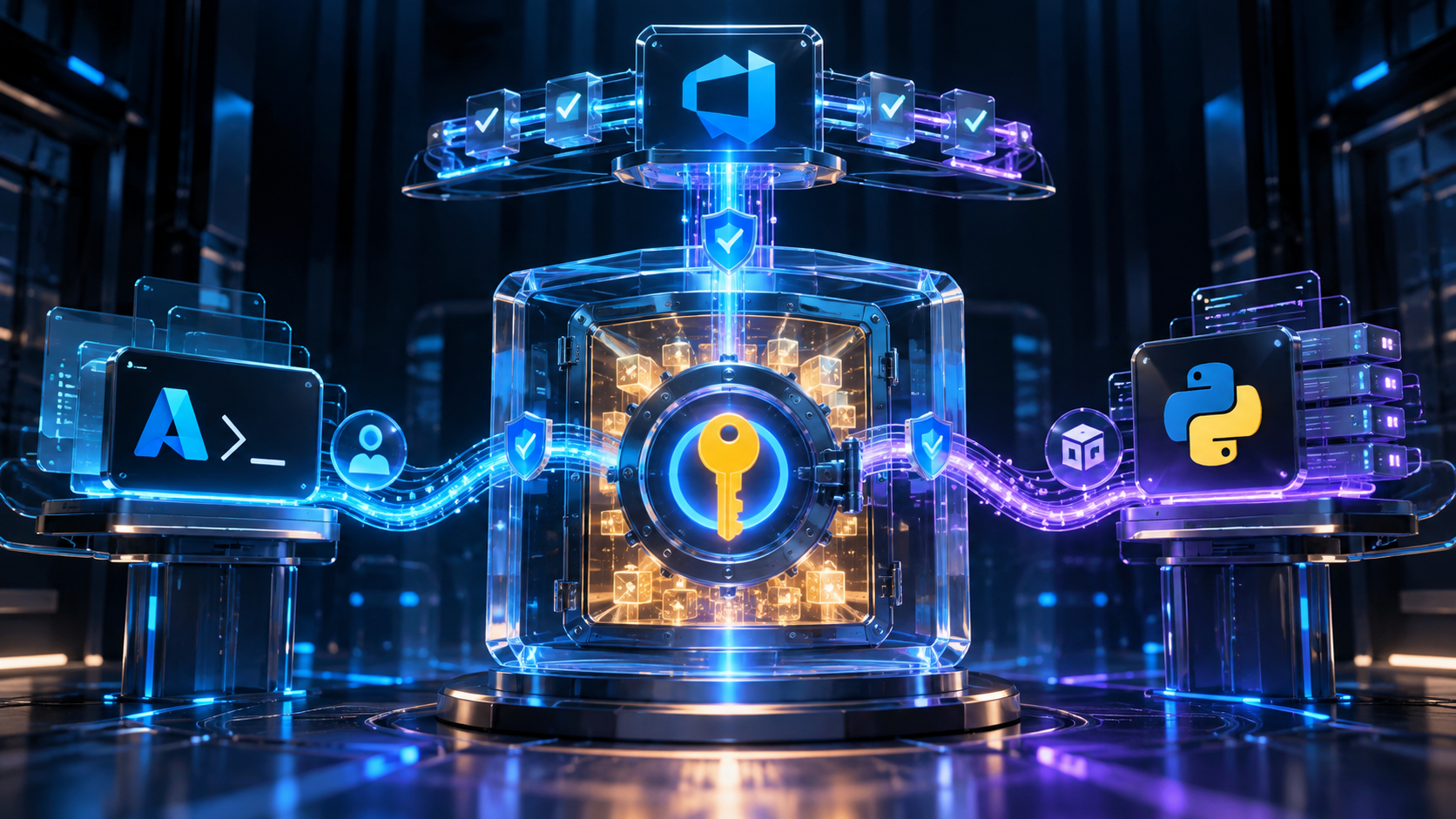 Autenticando no Azure Key Vault e lendo segredos com Azure CLI, Azure Pipelines e Python