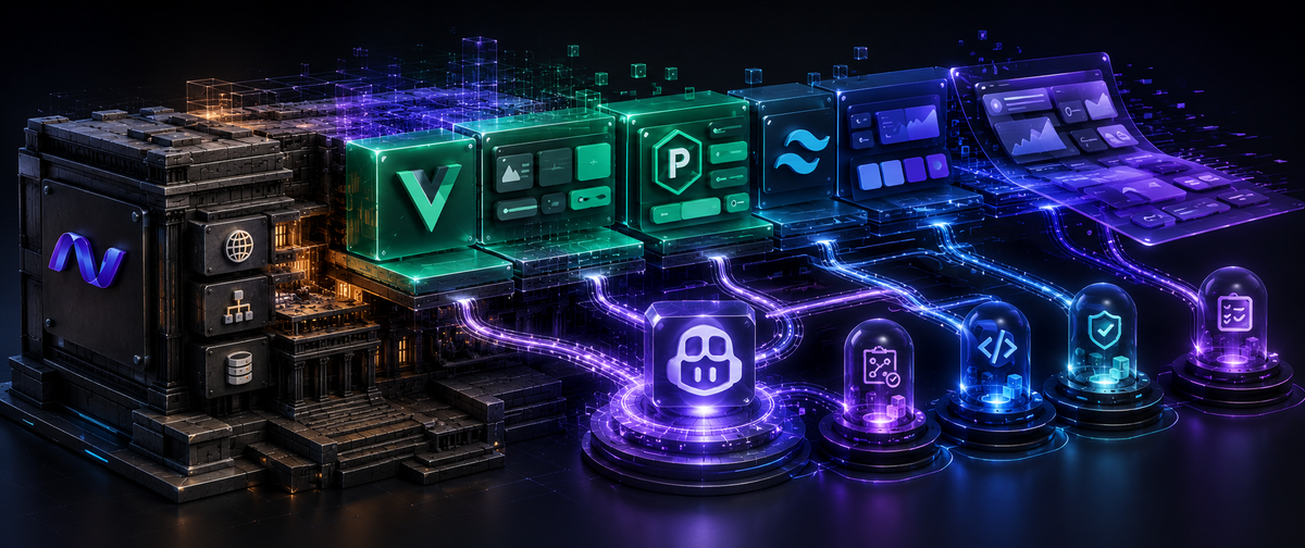 Modernizando um projeto ASP.NET Core MVC com Vue, PrimeVue e Tailwind CSS usando GitHub Copilot e agentes especializados - Parte 1