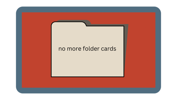 Why I stopped using folder cards in my analog Zettelkasten 📝
