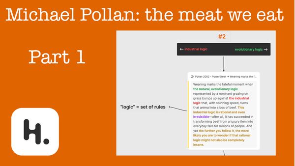 Heptabased 2 & 3 - Pollan on the meat we eat