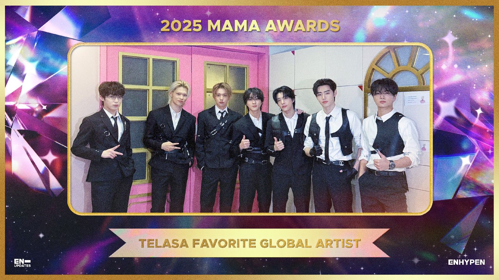ENHYPEN Secures Fifth Consecutive Fans' Choice Award at 2025 MAMA