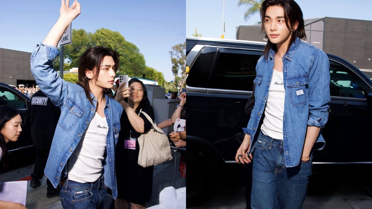 Hyunjin Lights Up Melrose: Stray Kids Star Draws Massive Crowds to GUESS JEANS Flagship Pop-Up