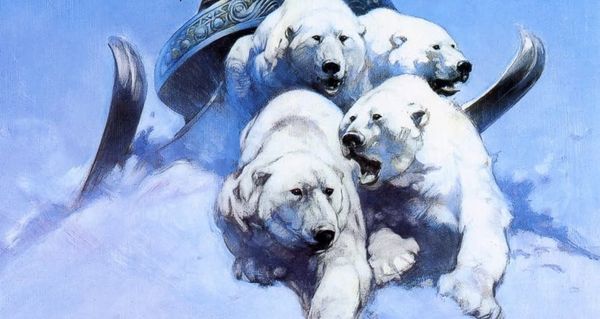 Polar Bear-Drawn Sleighs