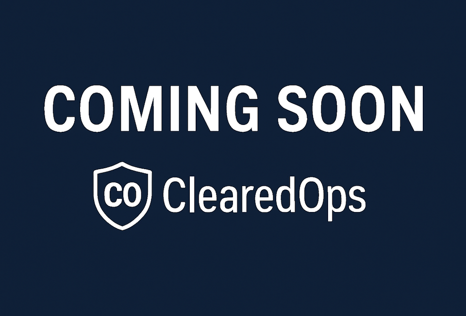 Coming soon: Welcome to ClearedOps