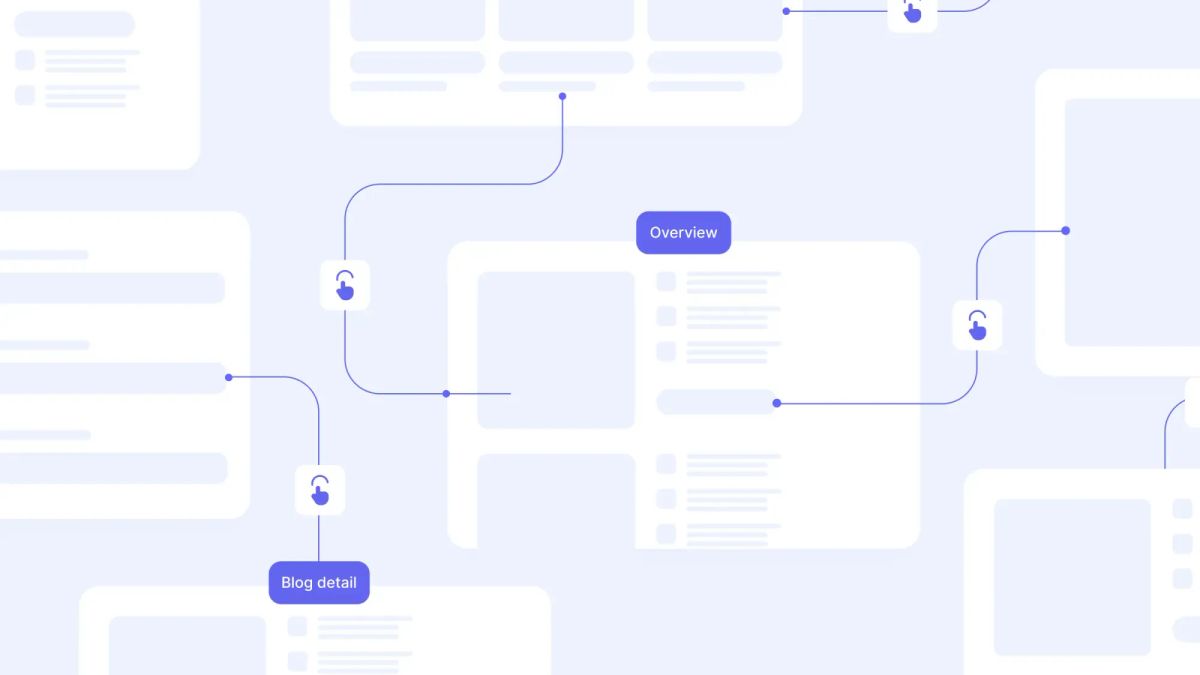 A stylized representation of a visual sitemap.