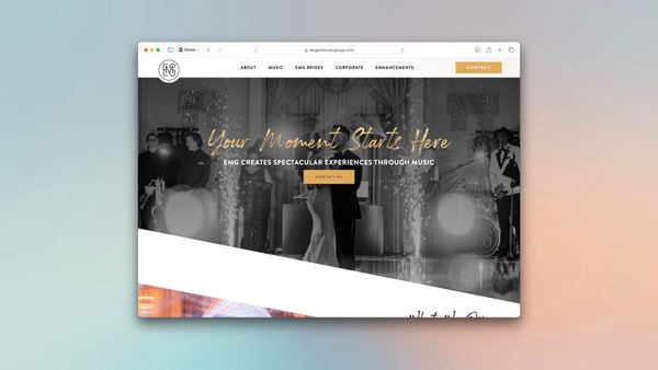 The professionally designed WordPress website of a New Jersey event production company.