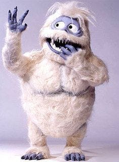 Abominable snowman stuffy 