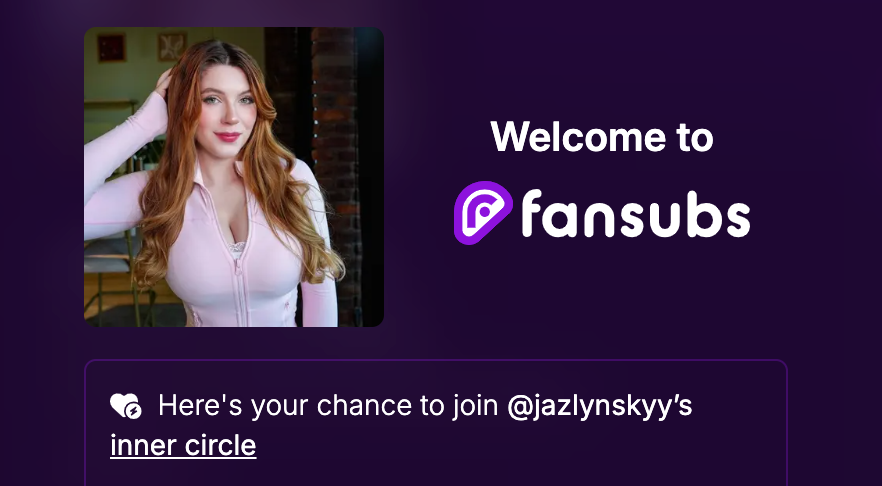 FanSubs pop up prompting users to subscribe to a Creator