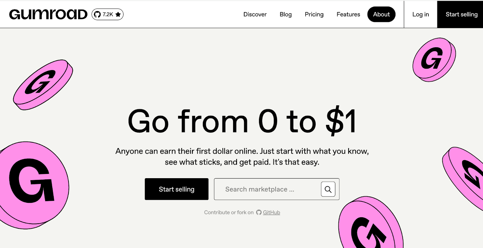 A top Fanfix alternative for creators called Gumroad
