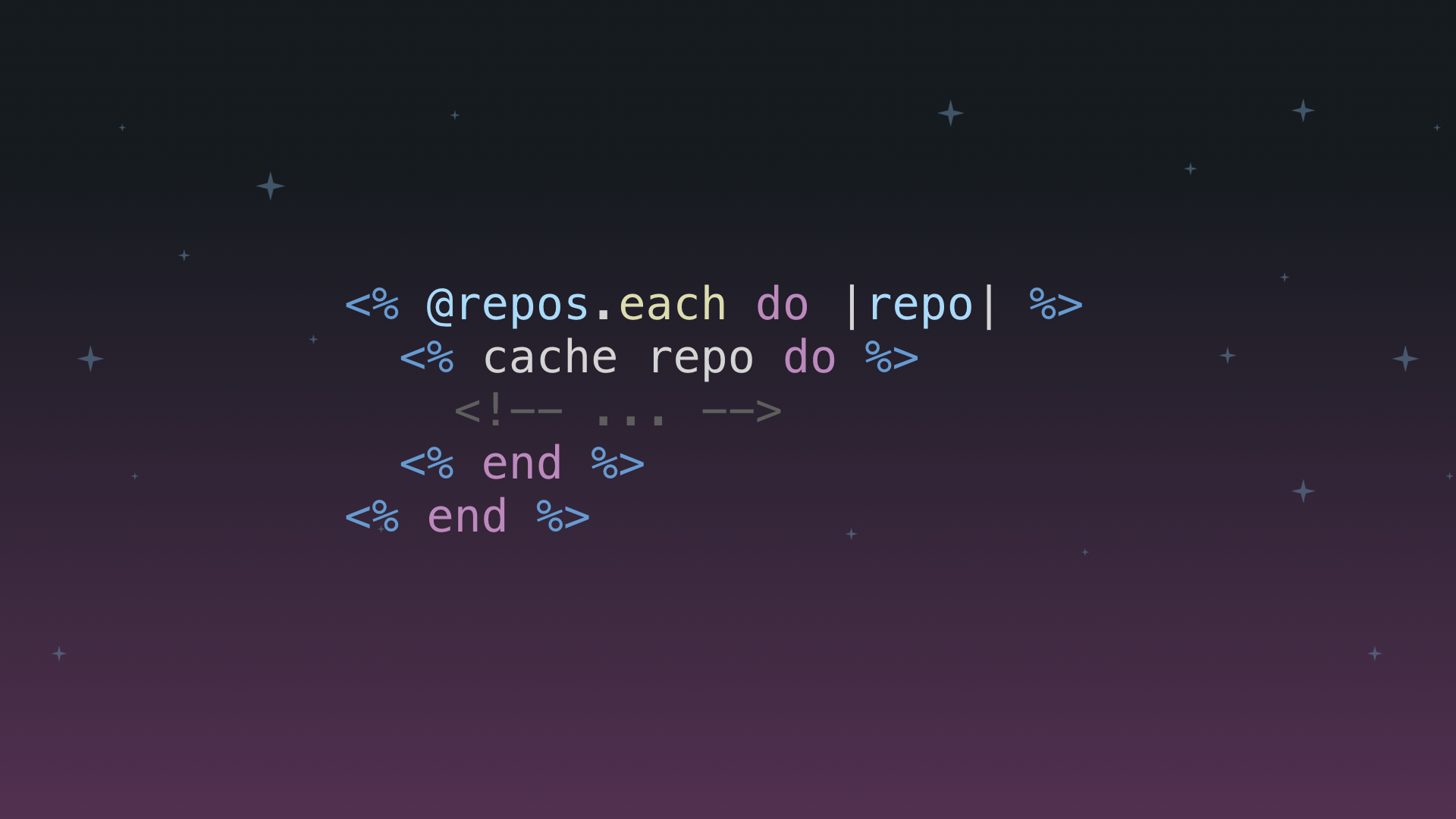 Cache example code