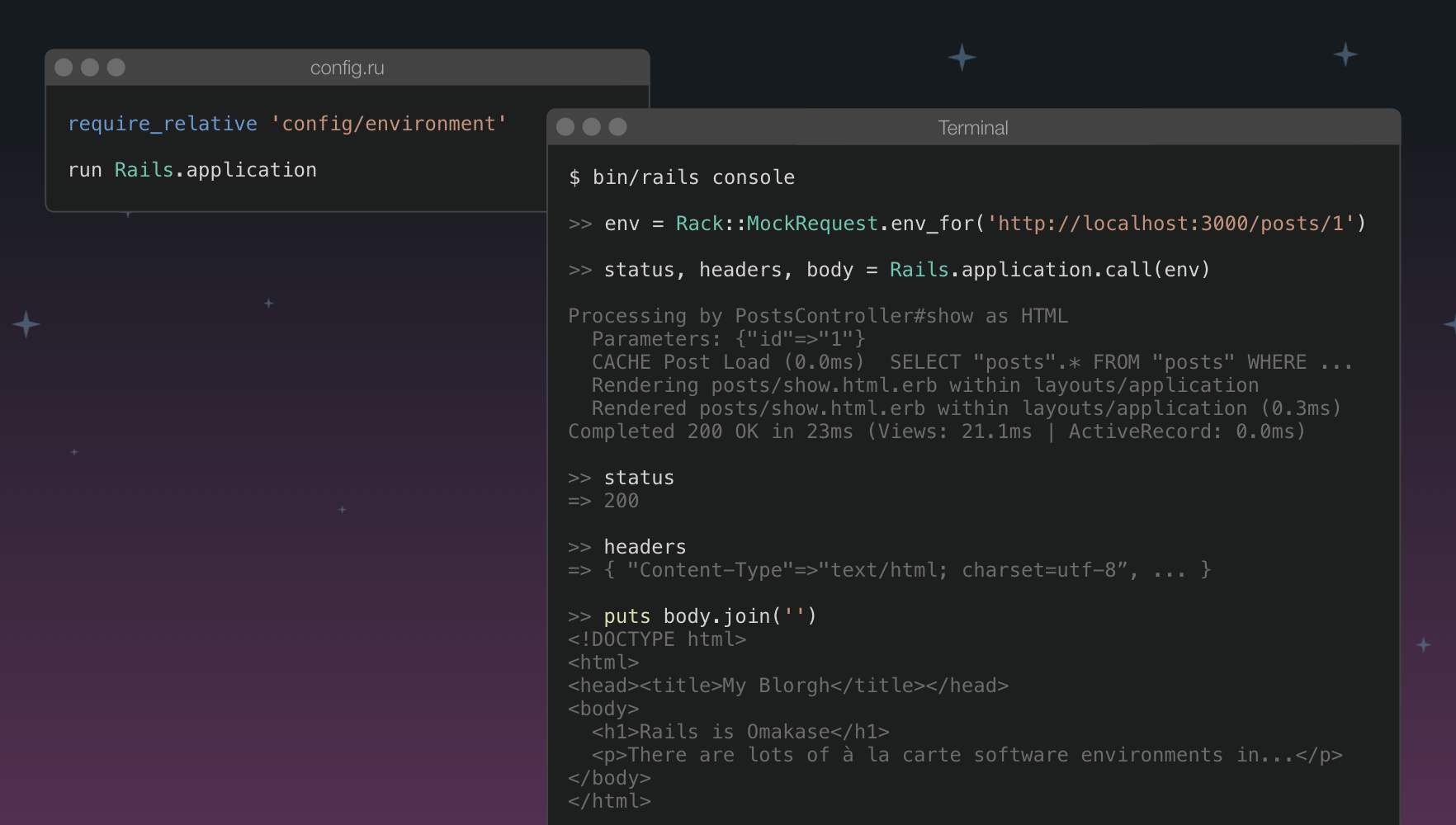Trying it in the Rails console