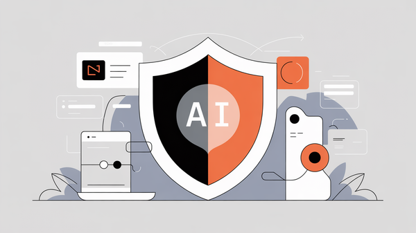 Abstract illustration of the prevention paradox in AI products showing an invisible shield users cannot see or appreciate