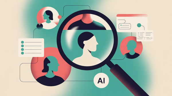 Abstract illustration of user research insights revealing hidden needs and behavioral patterns in AI product usage