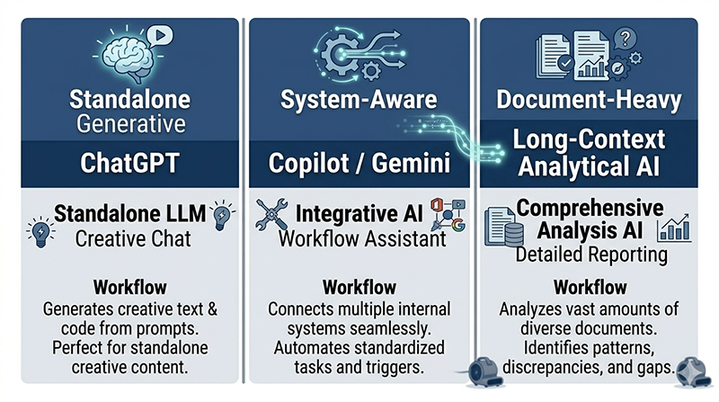 restoration ai workflow tool deployment diagram showing which ai tool fits which workflow type