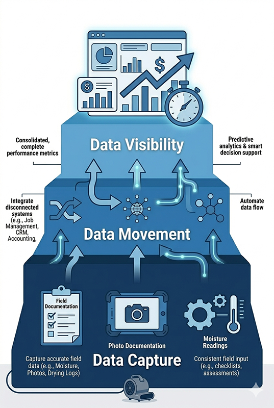 restoration ai workflow automation three-layer architecture diagram