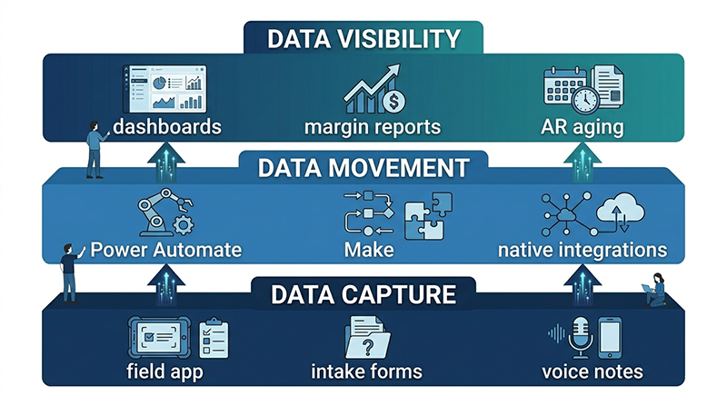 restoration ai workflow automation layers data capture movement visibility