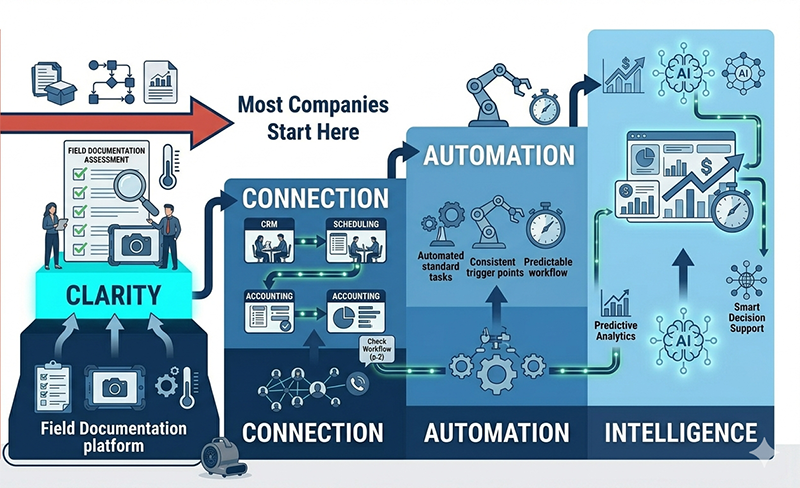 restoration workflow clarity before automation sequence diagram