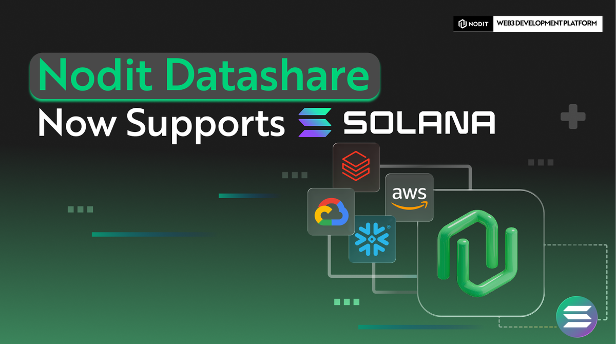 Nodit Datashare Now Supports Solana
