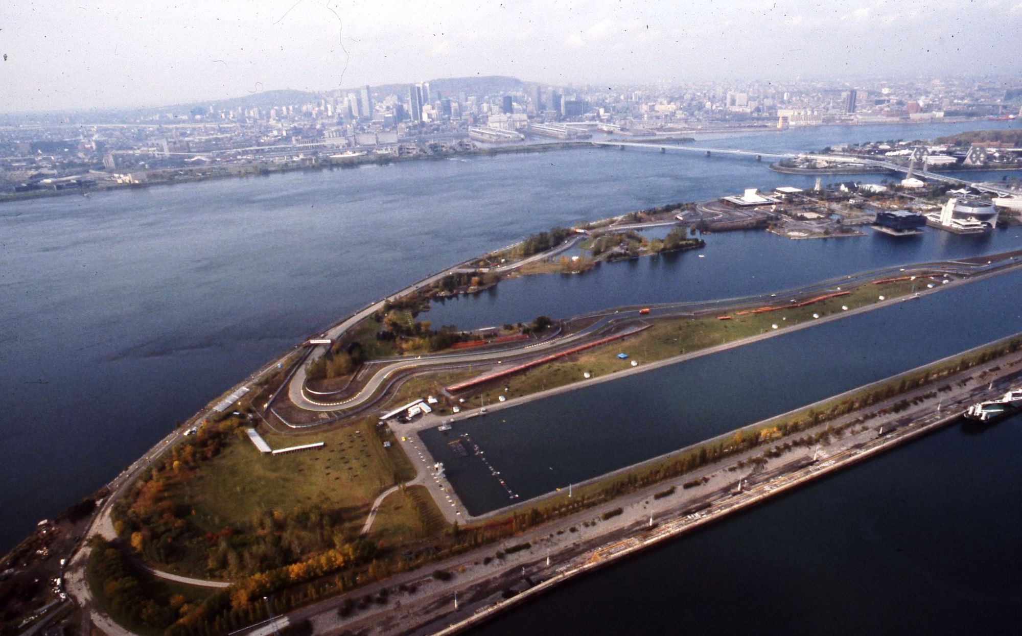 The F1 track on l'Île Notre-Dame. October 8, 1978 (Archives de la Ville de Montréal)