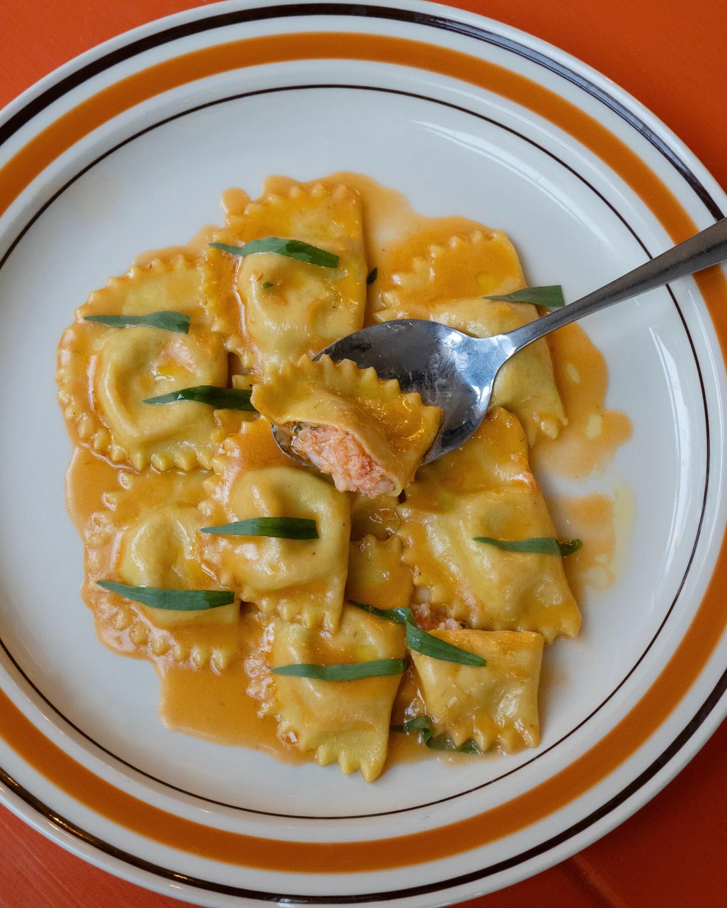 Bad news: Westmount's Paradiso is closing up shop on May 17, so get some (like this lobster mezzelune) while it's hot.