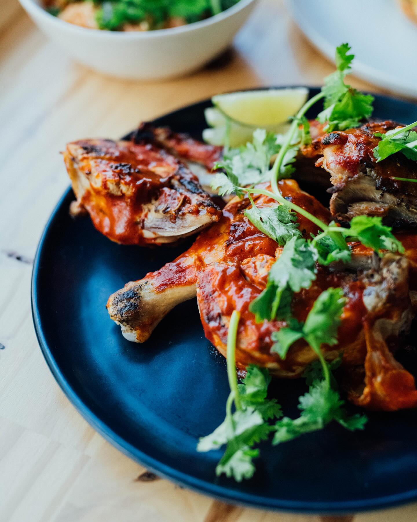 The Preuvian-style chicken of Bertha’s Rôtisserie, a new project from the team behind Provisions Bar à Vin that joins our