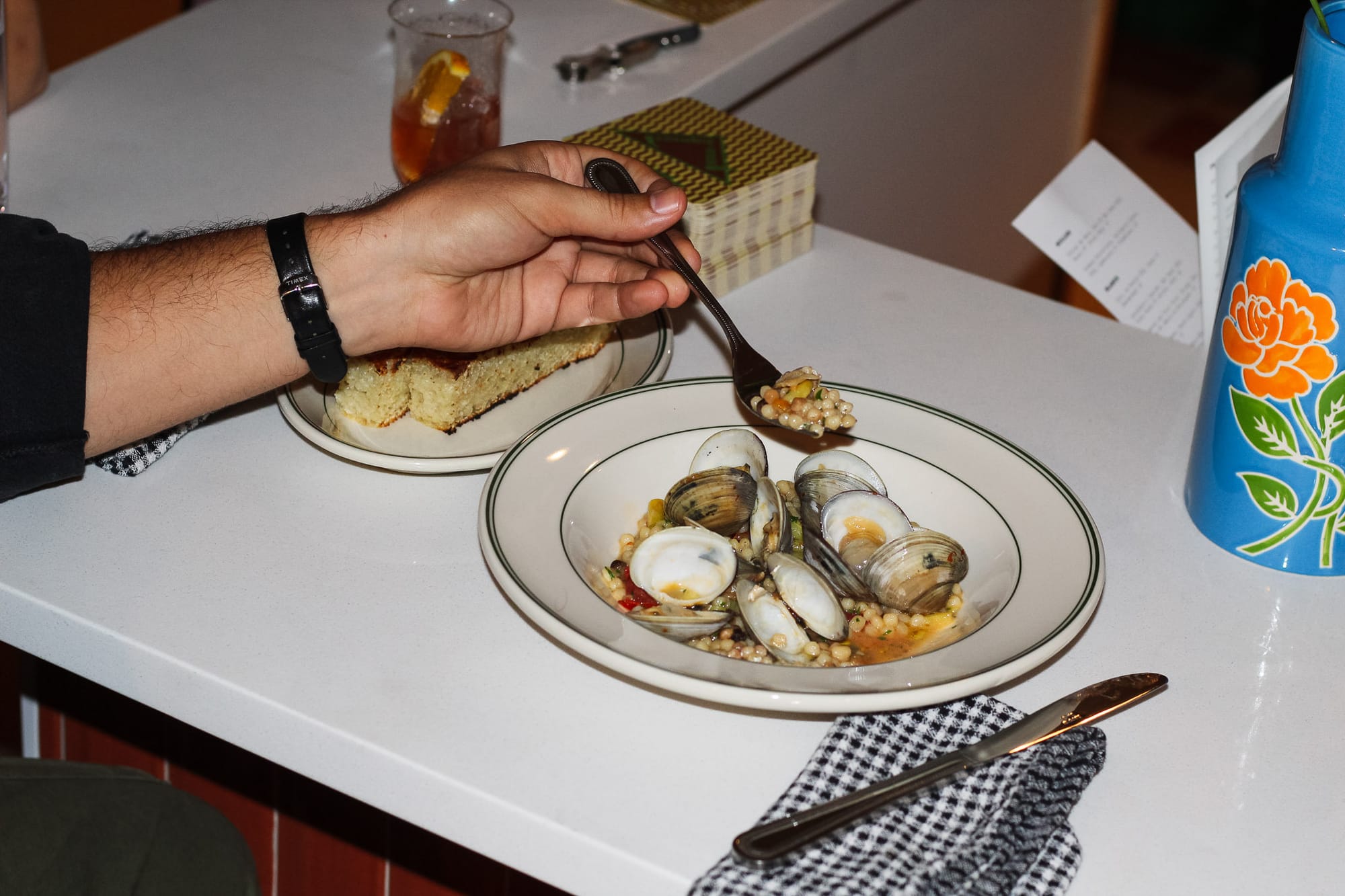 Scenes from our latest opening piece on Rendez-Vous.