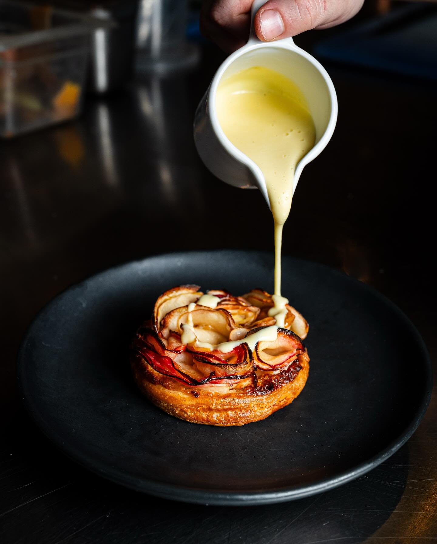 Marconi has announced it will be closing this month, and with it goes dishes like this apple pie with a salted crème